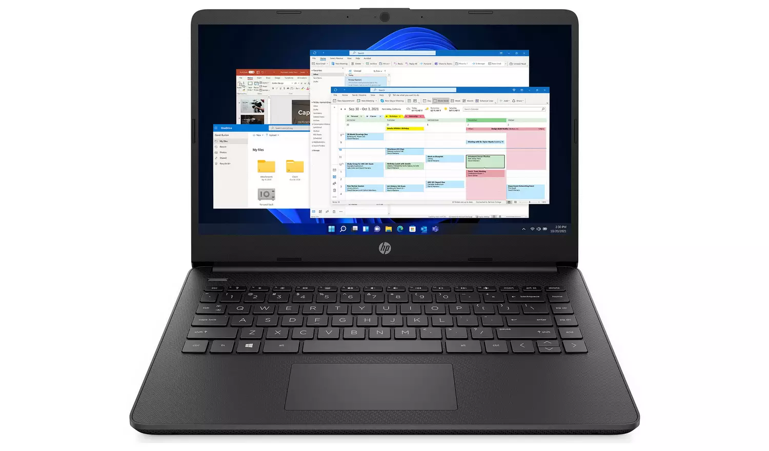 HP 14s-dq0011na  14in 4GB 128GB SSD Laptop Black Grade A+