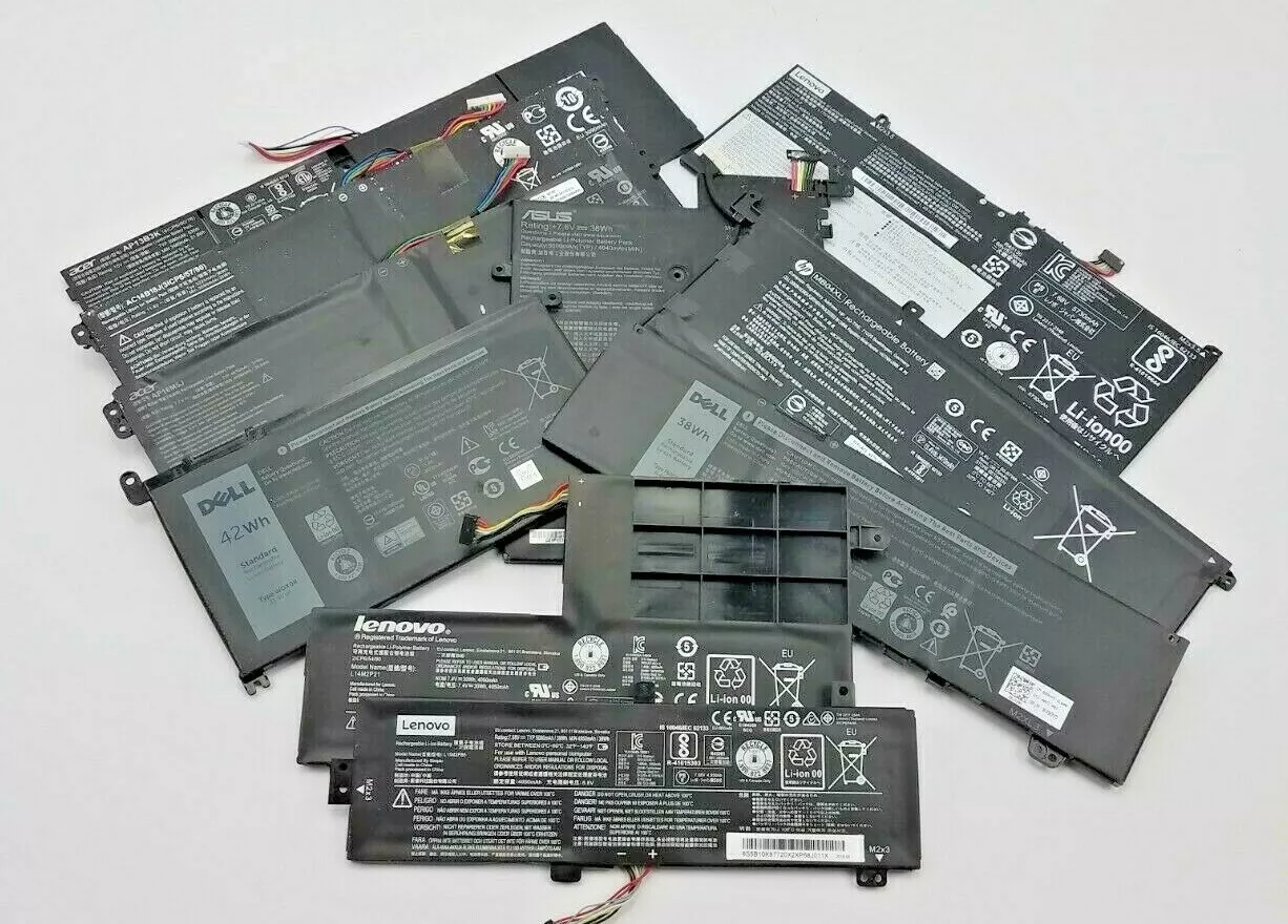 Joblot 500 Genuine Used Internal Laptop Batteries HP Toshiba Acer Dell Lenovo